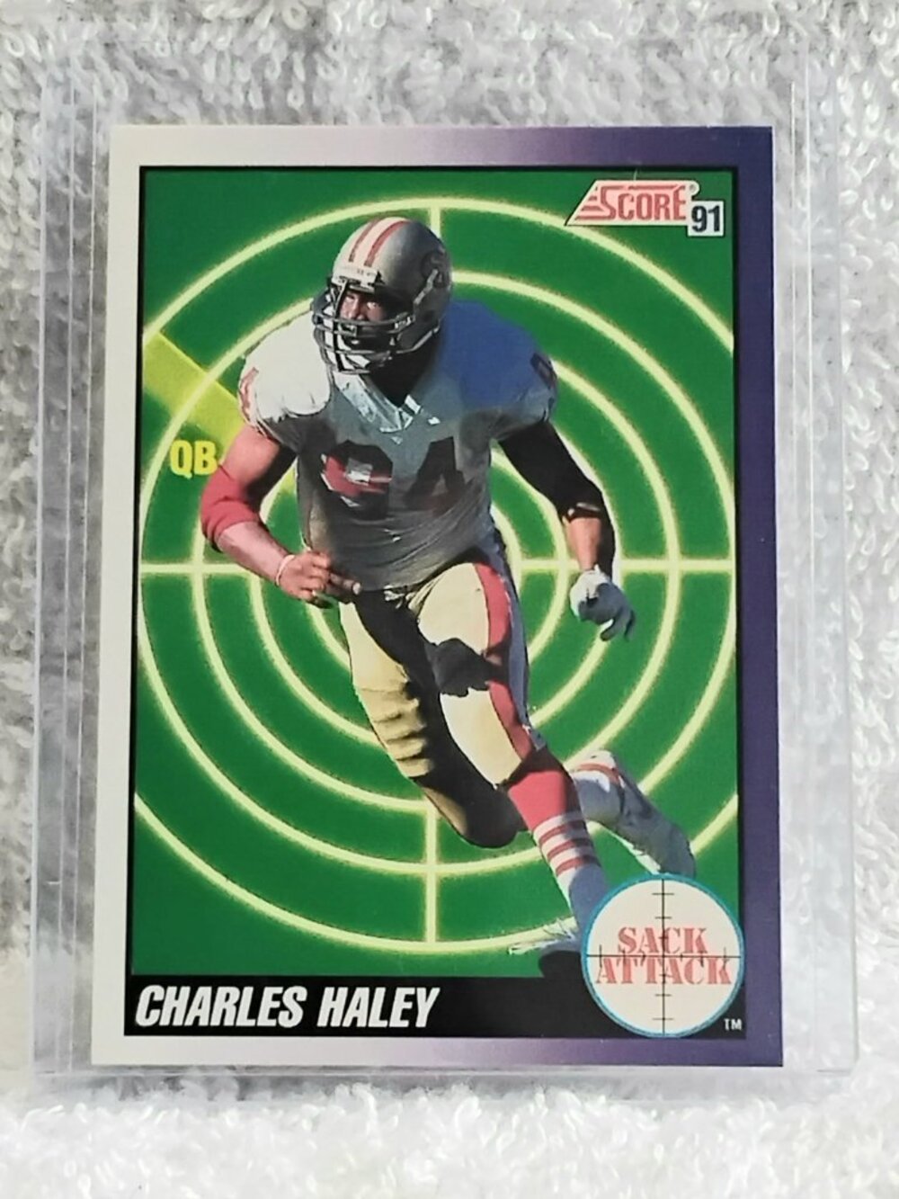 5/$20 Mint 1991 Score Chris Haley Sack Attack NFL Card 656!!